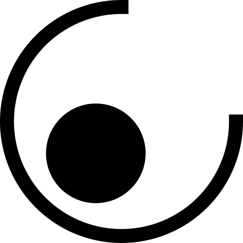 Monochrome — black on transparent