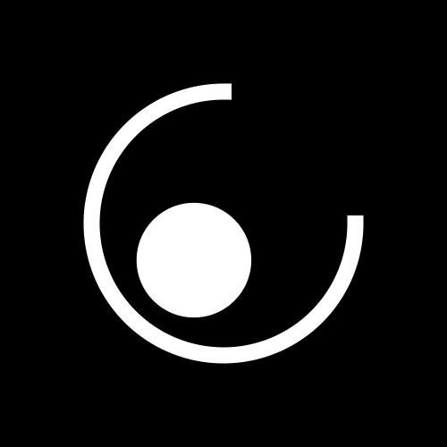 Monochrome — white on black